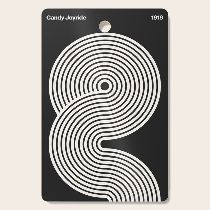 Candy Joyride: Black & White Edition Cutting Board Gallery Image 1