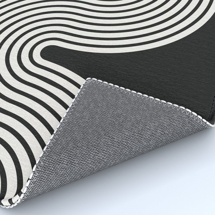 Candy Joyride: Black & White Edition Rug Gallery Image 4
