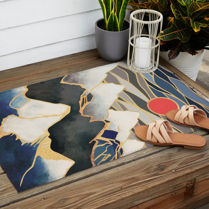 Ice Mountains Outdoor Rug Gallery Image 2