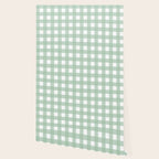 Buffalo Checks in Sage Green and White Wallpaper Gallery Image 2
