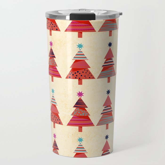 Three Christmas Trees Travel Mug Gallery Image 1