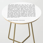 If You're Going To Try, Go All The Way Motivational Life Quote By Charles Bukowski, Factotum Side Table Gallery Image 2