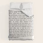If You're Going To Try, Go All The Way Motivational Life Quote By Charles Bukowski, Factotum Duvet Cover Gallery Image 6