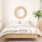 If You're Going To Try, Go All The Way Motivational Life Quote By Charles Bukowski, Factotum Duvet Cover Gallery Image 3