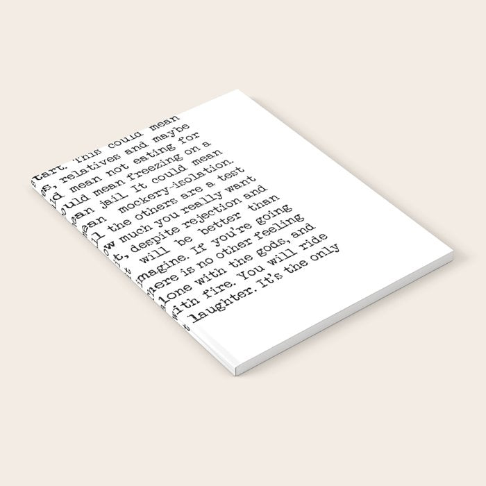 If You're Going To Try, Go All The Way Motivational Life Quote By Charles Bukowski, Factotum Notebook Gallery Image 1