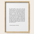 If You're Going To Try, Go All The Way Motivational Life Quote By Charles Bukowski, Factotum Serving Tray Gallery Image 1