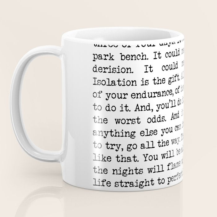 If You're Going To Try, Go All The Way Motivational Life Quote By Charles Bukowski, Factotum Coffee Mug Gallery Image 3