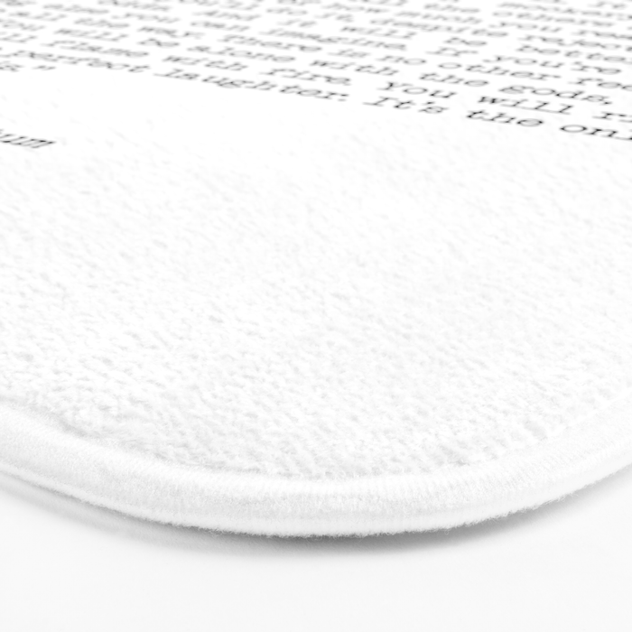 If You're Going To Try, Go All The Way Motivational Life Quote By Charles Bukowski, Factotum Bath Mat Gallery Image 3