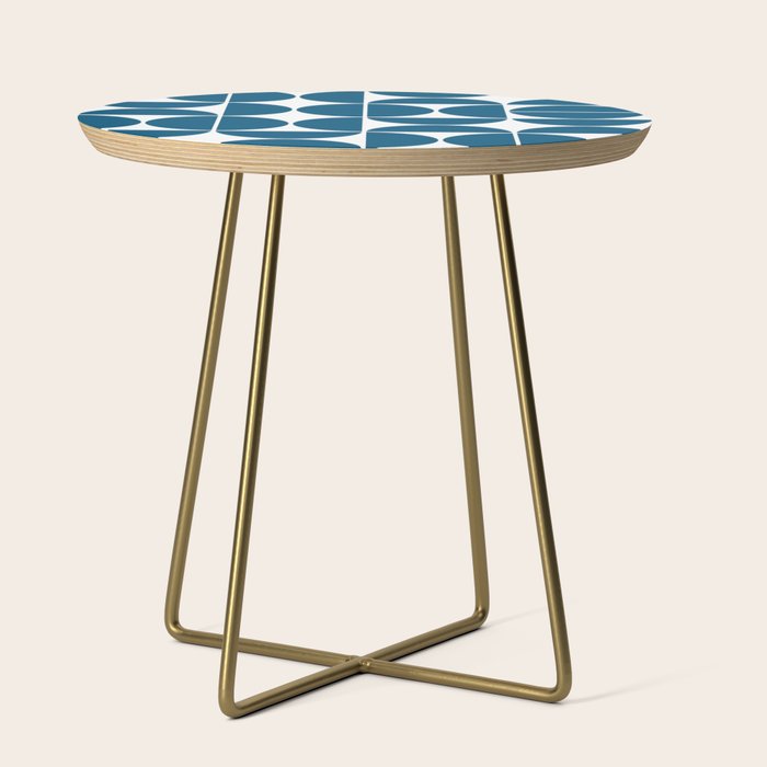 Mid Century Modern Geometric 04 Blue Side Table Gallery Image 1
