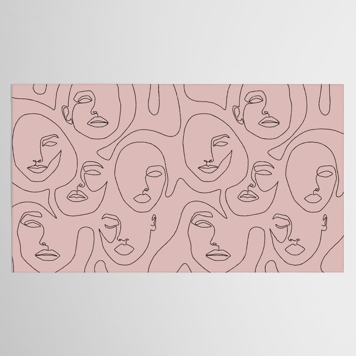 Blush Faces Tablecloth Gallery Image 2