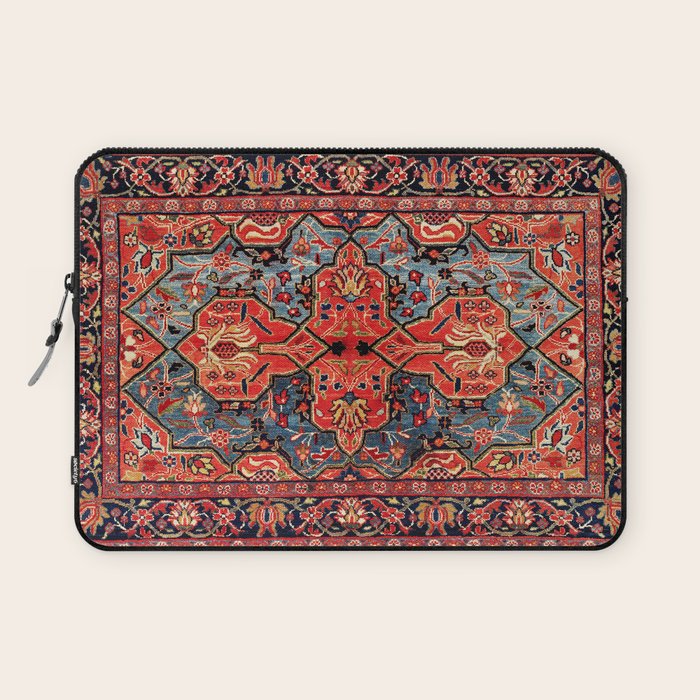 Kashan Poshti Central Persian Rug Print Laptop Sleeve Gallery Image 1
