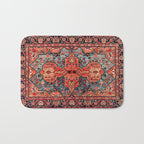 Kashan Poshti Central Persian Rug Print Bath Mat Gallery Image 1