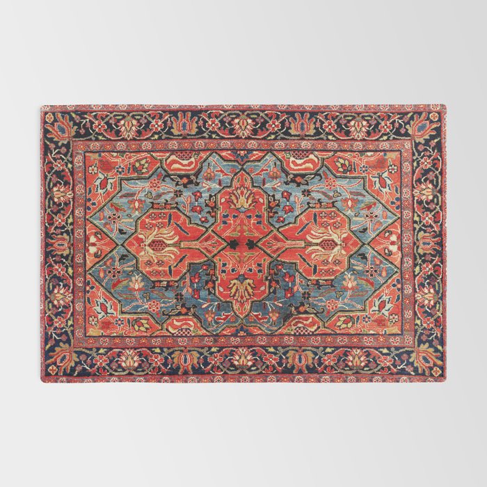 Kashan Poshti Central Persian Rug Print Rug Gallery Image 2