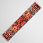 Kashan Poshti Central Persian Rug Print Table Runner Gallery Image 3