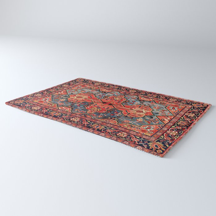 Kashan Poshti Central Persian Rug Print Rug Gallery Image 3