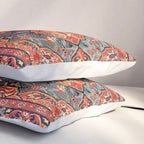 Kashan Poshti Central Persian Rug Print Pillow Sham Gallery Image 3