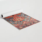 Kashan Poshti Central Persian Rug Print Yoga Mat Gallery Image 2