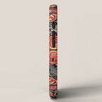 Kashan Poshti Central Persian Rug Print iPhone Case Gallery Image 2