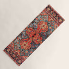 Kashan Poshti Central Persian Rug Print Yoga Mat Gallery Image 1