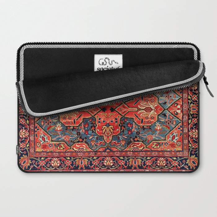 Kashan Poshti Central Persian Rug Print Laptop Sleeve Gallery Image 2