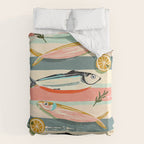 Sardines on Stripes Duvet Cover Gallery Image 6