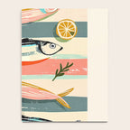 Sardines on Stripes Notebook Gallery Image 4