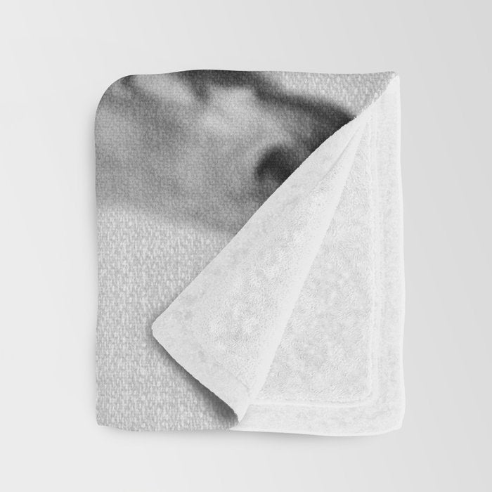 Horses - Black & White Throw Blanket Gallery Image 3