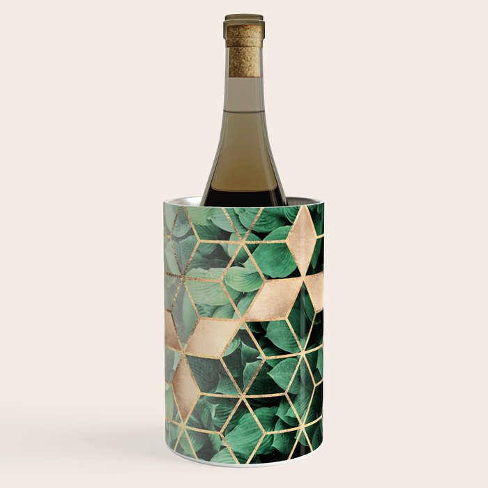 Leaves And Cubes Wine Chiller Gallery Image 1
