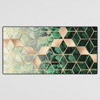 Leaves And Cubes Desk Mat Gallery Image 3