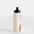 Terracotta Mid Century Modern Abstract Water Bottle Gallery Image 3