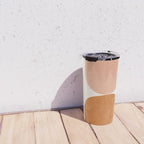 Terracotta Mid Century Modern Abstract Travel Mug Gallery Image 4