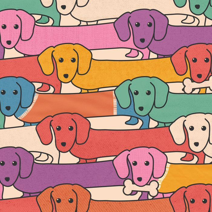 Retro Rainbow Funny Dachshunds Coffee Mug Gallery Image 2