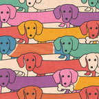 Retro Rainbow Funny Dachshunds Coffee Mug Gallery Image 2
