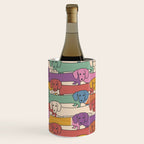 Retro Rainbow Funny Dachshunds Wine Chiller Gallery Image 2