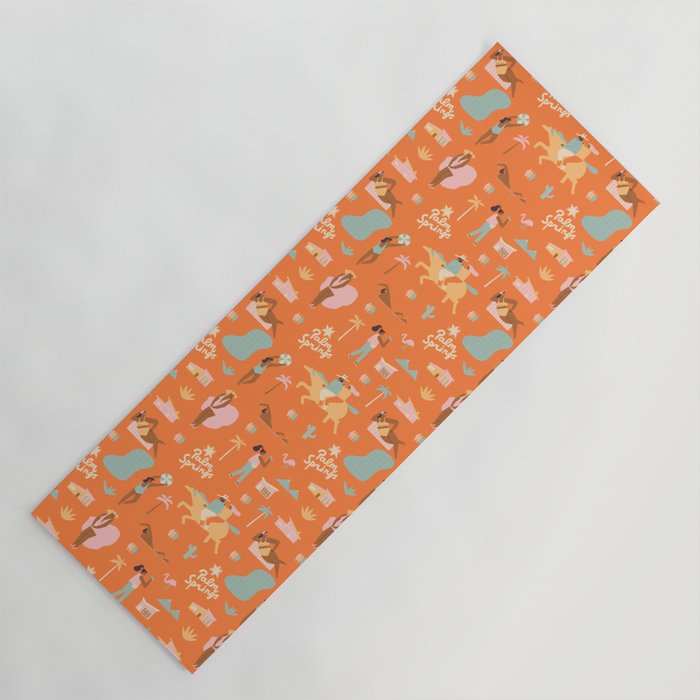 Palm Springs Vacation Yoga Mat Gallery Image 1