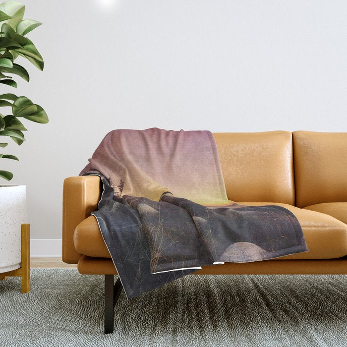 Sunset By the Sea Throw Blanket Gallery Image 1