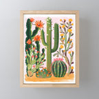 Desert Cactus in Bloom Mini Art Print Gallery Image 1
