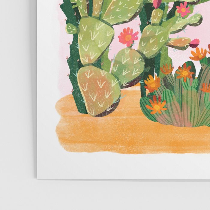 Desert Cactus in Bloom Poster Gallery Image 3