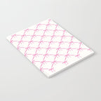 Bows & Ribbons Pattern VIII Y2K Pink Notebook Gallery Image 2