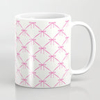 Bows & Ribbons Pattern VIII Y2K Pink Coffee Mug Gallery Image 1