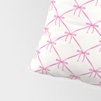 Bows & Ribbons Pattern VIII Y2K Pink Pillow Sham Gallery Image 4