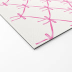 Bows & Ribbons Pattern VIII Y2K Pink Welcome Mat Gallery Image 2