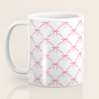 Bows & Ribbons Pattern VIII Y2K Pink Coffee Mug Gallery Image 3