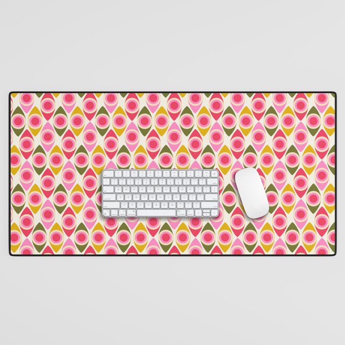 Mid Century Modern Geo pattern 2 Desk Mat Gallery Image 1
