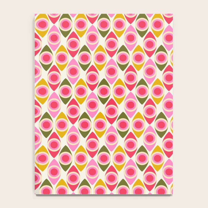 Mid Century Modern Geo pattern 2 Notebook Gallery Image 4
