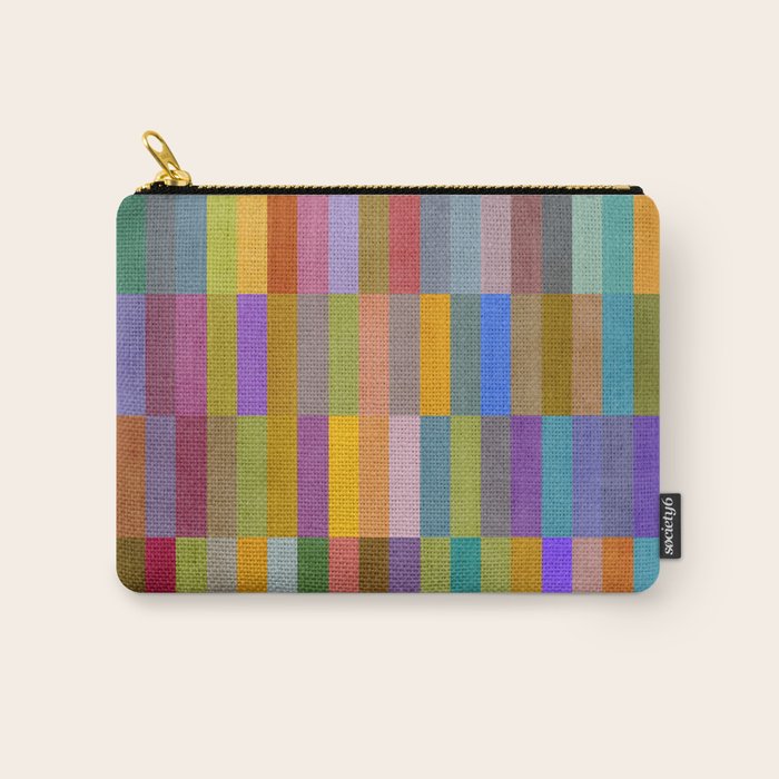 Colorful Mosaic Geometric Klee Tones 01 Carry All Pouch Gallery Image 1