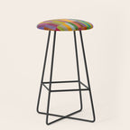 Colorful Mosaic Geometric Klee Tones 01 Stool Gallery Image 1