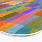 Colorful Mosaic Geometric Klee Tones 01 Bath Mat Gallery Image 3