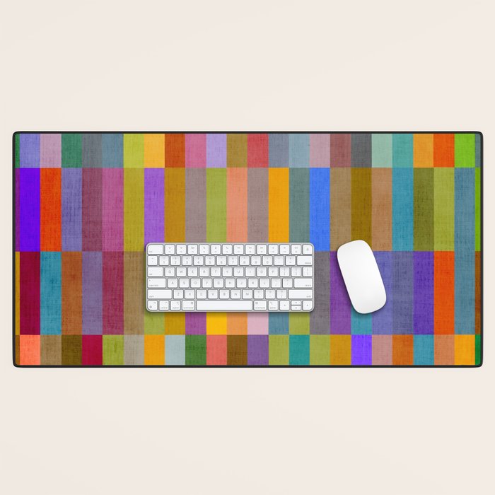 Colorful Mosaic Geometric Klee Tones 01 Desk Mat Gallery Image 1