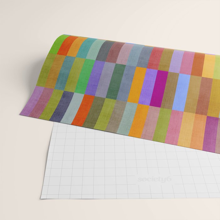Colorful Mosaic Geometric Klee Tones 01 Wrapping Paper Gallery Image 2